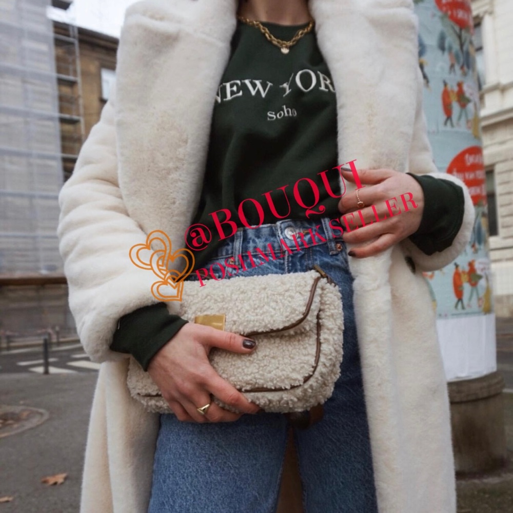 BLOGGERS FAV ZARA FLEECE SHOULDER BAG - Picture 5 of 14